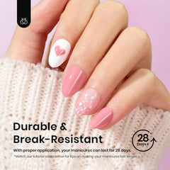 beetles nail technician applying a tip for quick salon finish