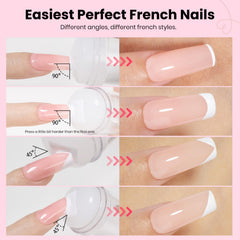 beetles application in use stamping a French tip for fast manicures