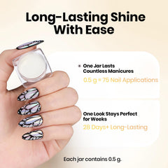 Beetles Gel Polish applicators and powder jars arranged conveying beginner-friendly kit