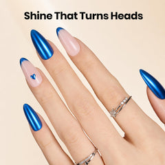 Beetles Gel Polish aurora purple rubbed on black base demonstrating dramatic color shift