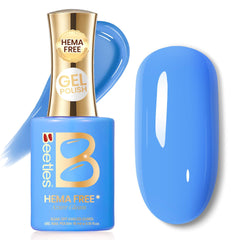 Beetles bottle front showing azure gleam color and quick color recognition benefit