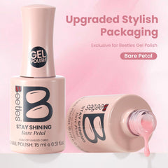 beetles polish among manicure tools showing easy at-home gel routine setup