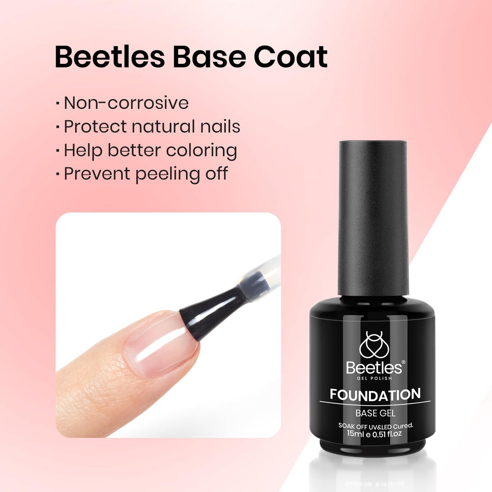 beetles base and top bottles label visible for reliable adhesion and shine