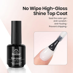 Beetles Gel Polish base coat bottle detail demonstrating improved adhesion