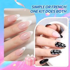 Beetles Gel Polish black bottle close-up with smooth applicator for precise strokes