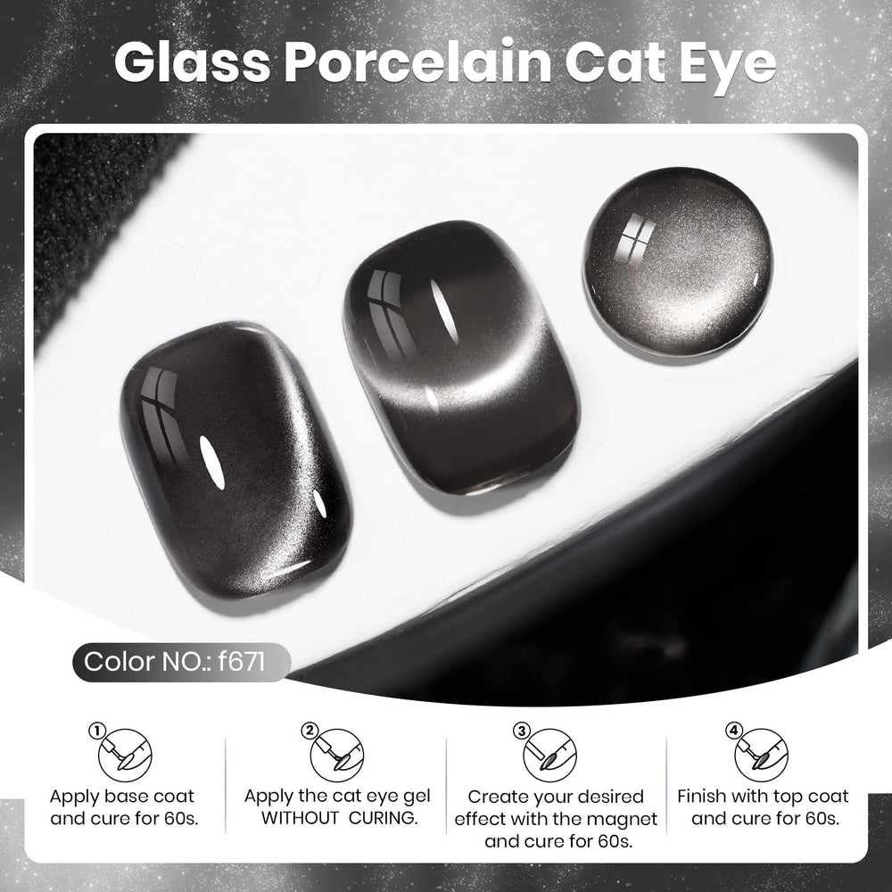 beetles black cat eye brush stroke on swatch card showing smooth coverage benefit