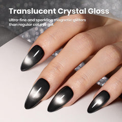 beetles black cat eye texture glitter detail reveals sparkly glass-like finish