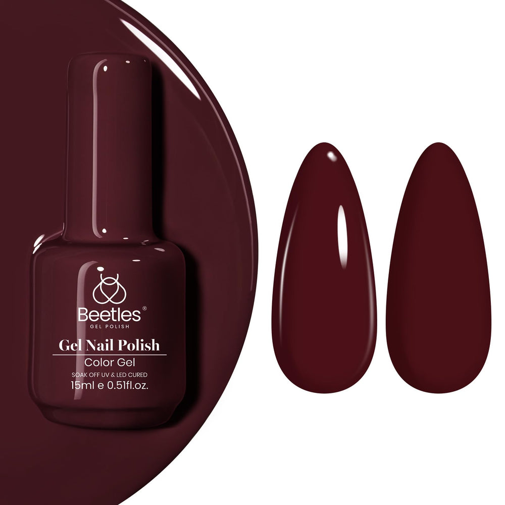 Beetles Blanchett Maroon front bottle showing rich burgundy and brand