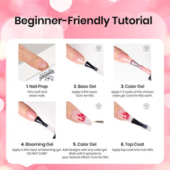 beetles blooming gel applied on nail before color diffusion benefit