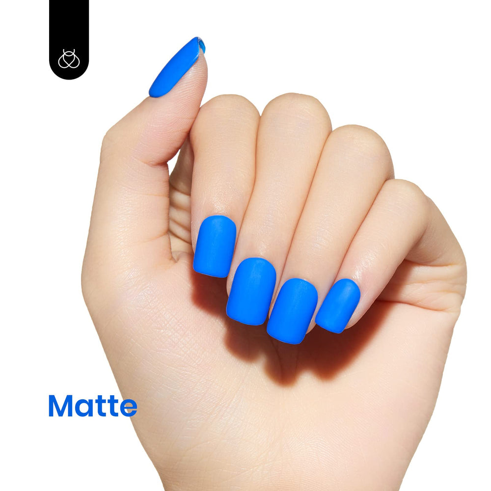 Beetles application on natural nails showing even coverage and salon finish benefit