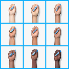 beetles brand cured nail close-up showing glossy long-lasting finish