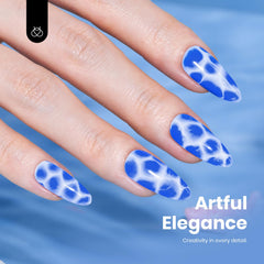 beetles gel polish held between fingers showing compact 8ml size for travel