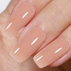 Beetles Gel Polish bottle front showing label and neutral brown shade benefit natural look