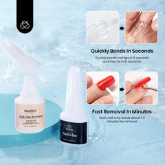 Beetles brush applicator close-up for precise glue application