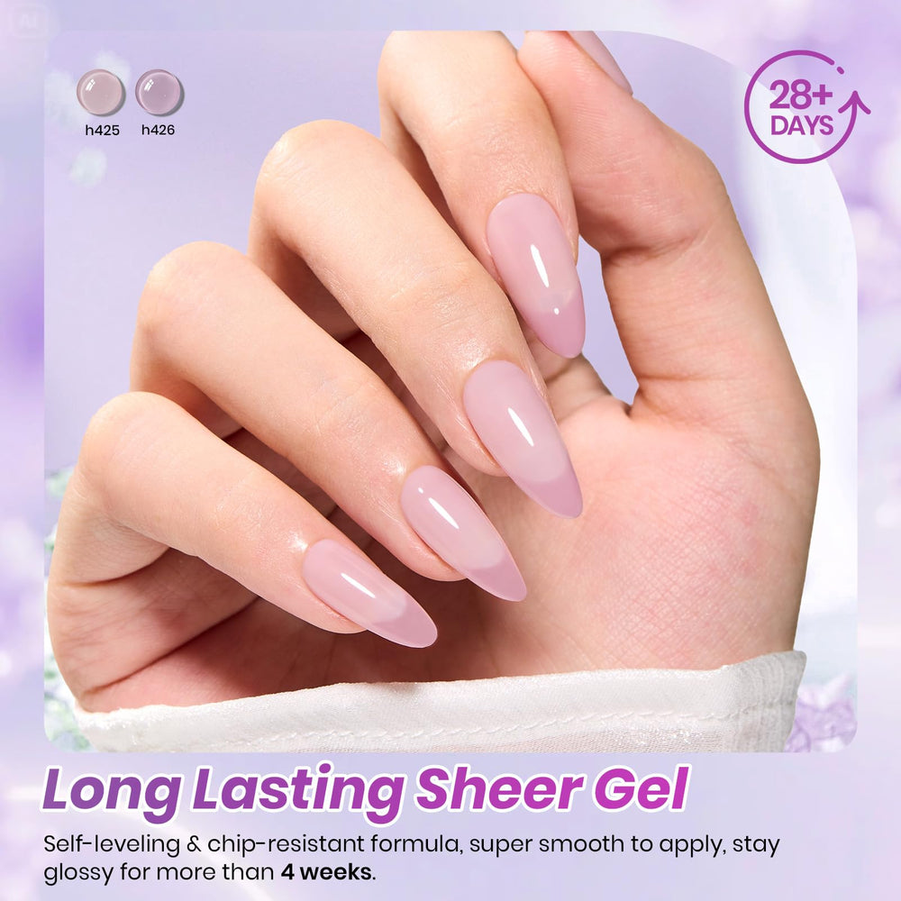Beetles Gel Polish brush stroke texture detail showing jelly finish and smooth application benefit