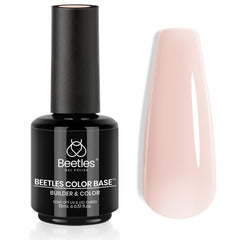 beetles builder base front packaging showing bottle and cap, professional presentation