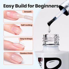 beetles builder gel application in use shaping apex for reinforced nail