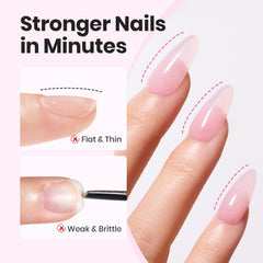 Beetles Gel Polish being applied to a nail, demonstrating easy flow and beginner-friendly control