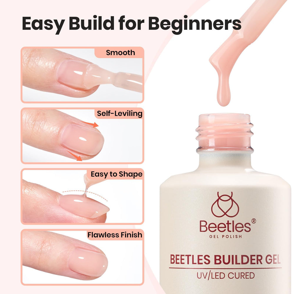 beetles Gel Polish included brush detail showing precision control for shaping apex