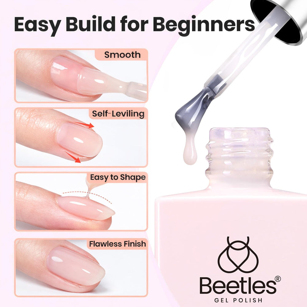 Beetles nail brush detail aiding precise application and apex shaping