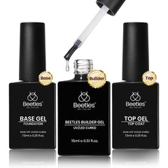 beetles builder gel front packaging showing full three-piece kit and benefits