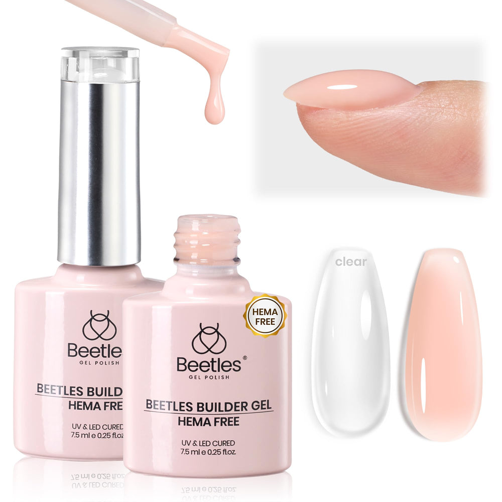 Beetles Gel builder gel front packaging showing both bottles and labels for easy identification and convenience