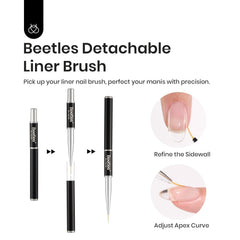 beetles builder gel in use sculpting extension on a nail for build and apex strength