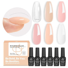 Beetles builder gel on salon desk with tools showing ready-to-use kit