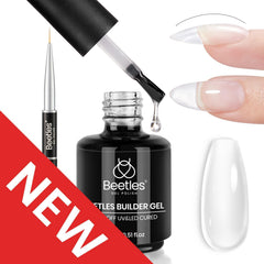 beetles builder gel in salon setting on table suggesting professional results benefit