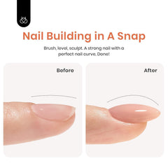 beetles builder gel size comparison with coin showing compact 15ml convenience