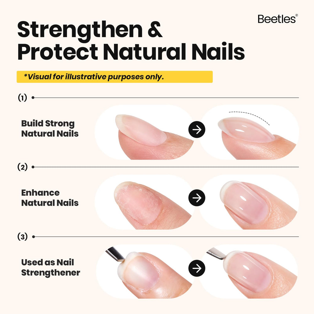 beetles builder gel texture on spatula showing self-leveling smooth consistency
