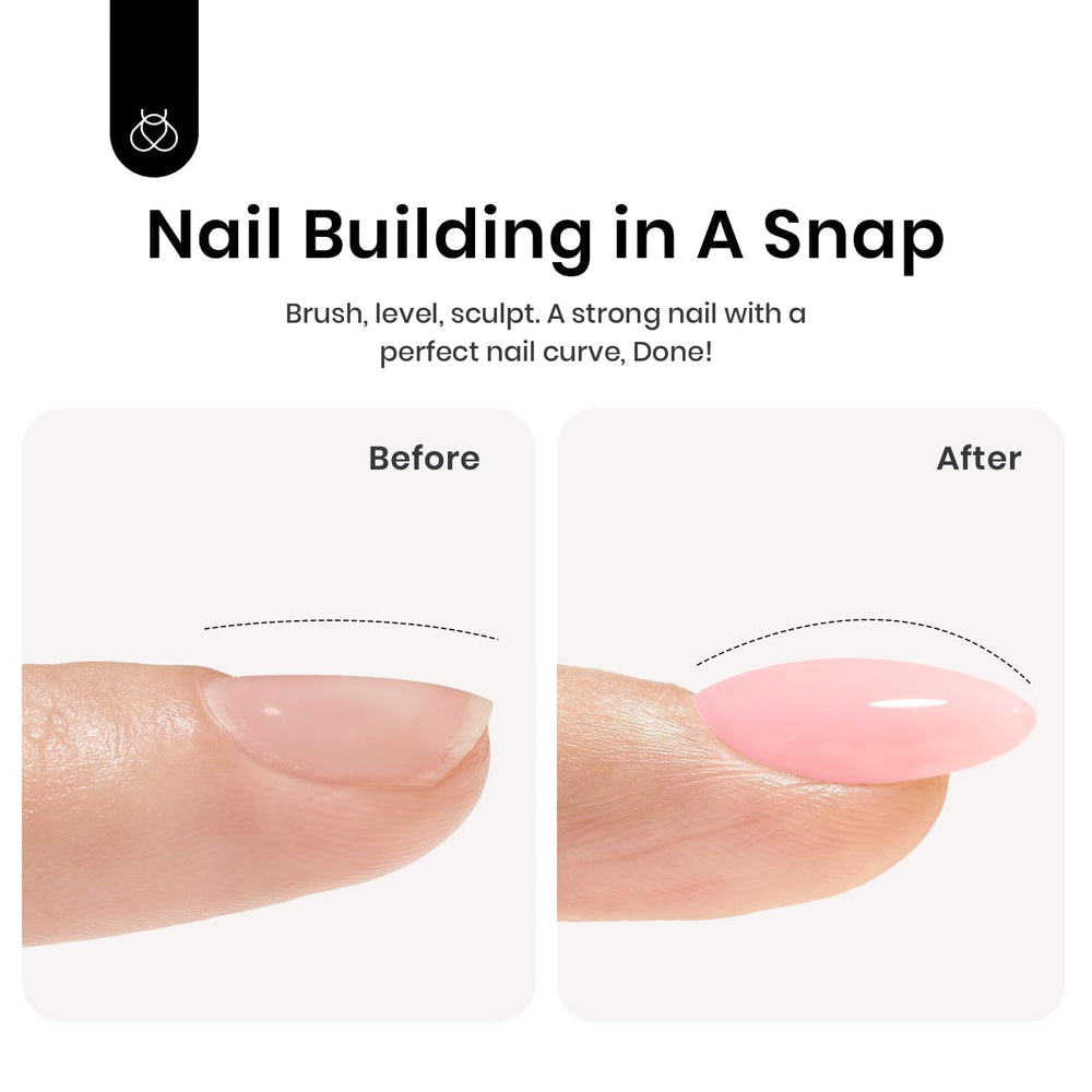 beetles builder gel texture swirl highlighting sheer pink, easy self-leveling