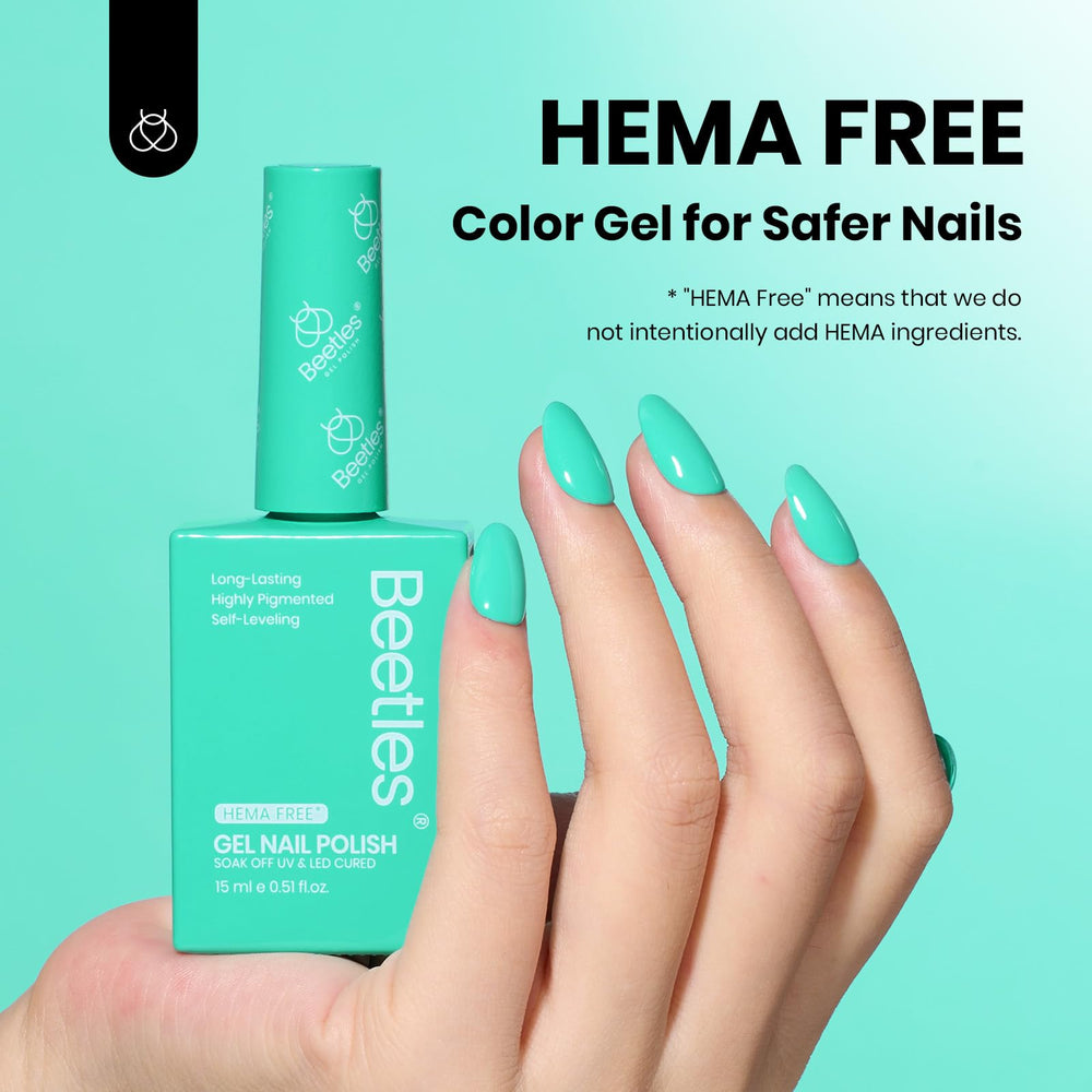 Beetles Gel Polish cap and label detail highlighting shade number and easy identification