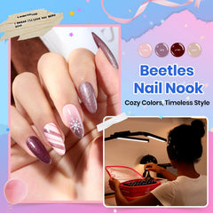 beetles cat eye finish showing magnetic stripe depth for salon effects