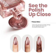 Beetles polish on a styled tabletop setting showing party-ready look benefit