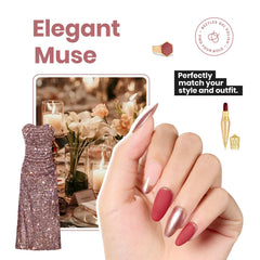 Beetles painted nails in use showing finished manicure and festive shine benefit