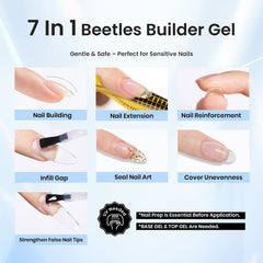 Beetles Gel Polish gel texture on brush illustrating self-leveling and smooth spread