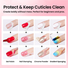 beetles close-up brush and nozzle for precise application and tidy cuticle protection
