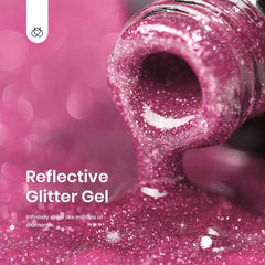 Beetles Gel Polish close-up texture highlighting reflective glitter for dazzling nails