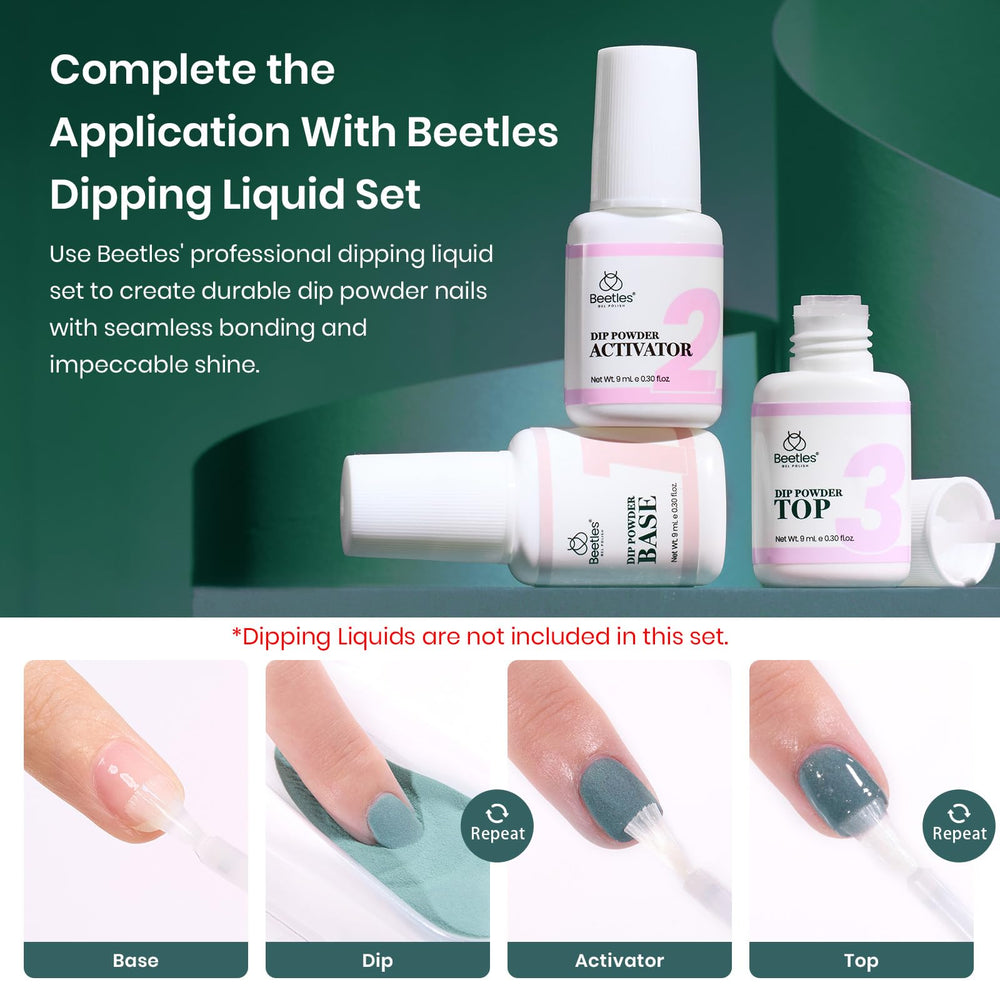 Beetles Gel Polish close-up powder texture highlighting smooth, high-coverage formula