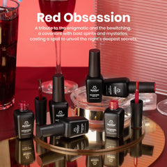 beetles closeup fan swatches displaying six red shades for easy color selection