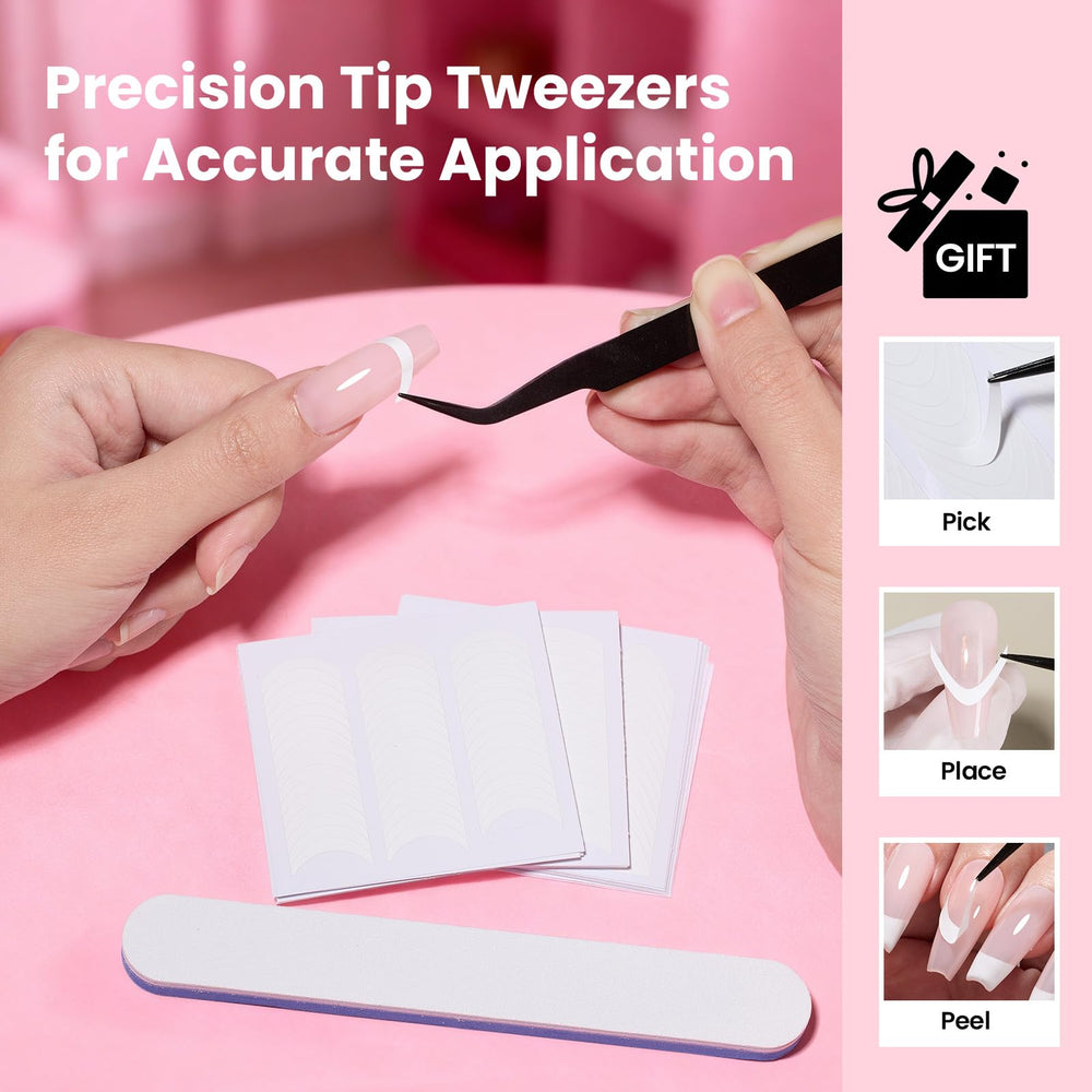 beetles stickers on gel and acrylic tips showing versatile, secure adhesion benefit