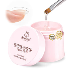 beetles Dewy Breeze front jar showing compact builder gel, convenient for travel and trials