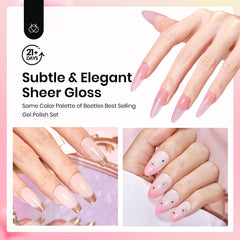 beetles Gel Polish application in progress illustrating easy at-home use