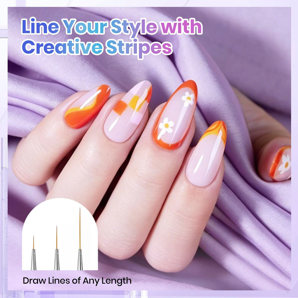 Beetles Gel Polish double-headed brushes side angle illustrating dual-tip convenience