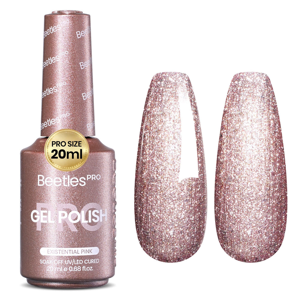 Beetles Gel Polish bottle front view showing professional applicator and precise control