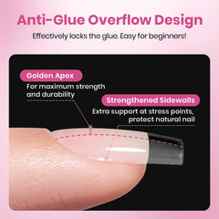 beetles Gel Polish edge and back detail of thin back edge, seamless adherent fit