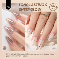beetles French manicure on model hand demonstrating sheer tips and wearable elegance benefit