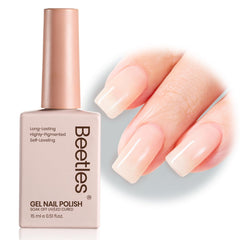 beetles front bottle nude gel showing sleek label and 15ml capacity