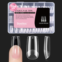 beetles front packaging showing 384-piece kit and sizes, convenient storage benefit